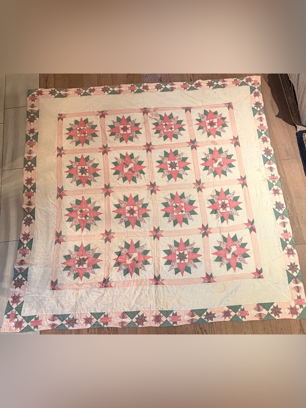 Handmade Star Patchwork Quilt